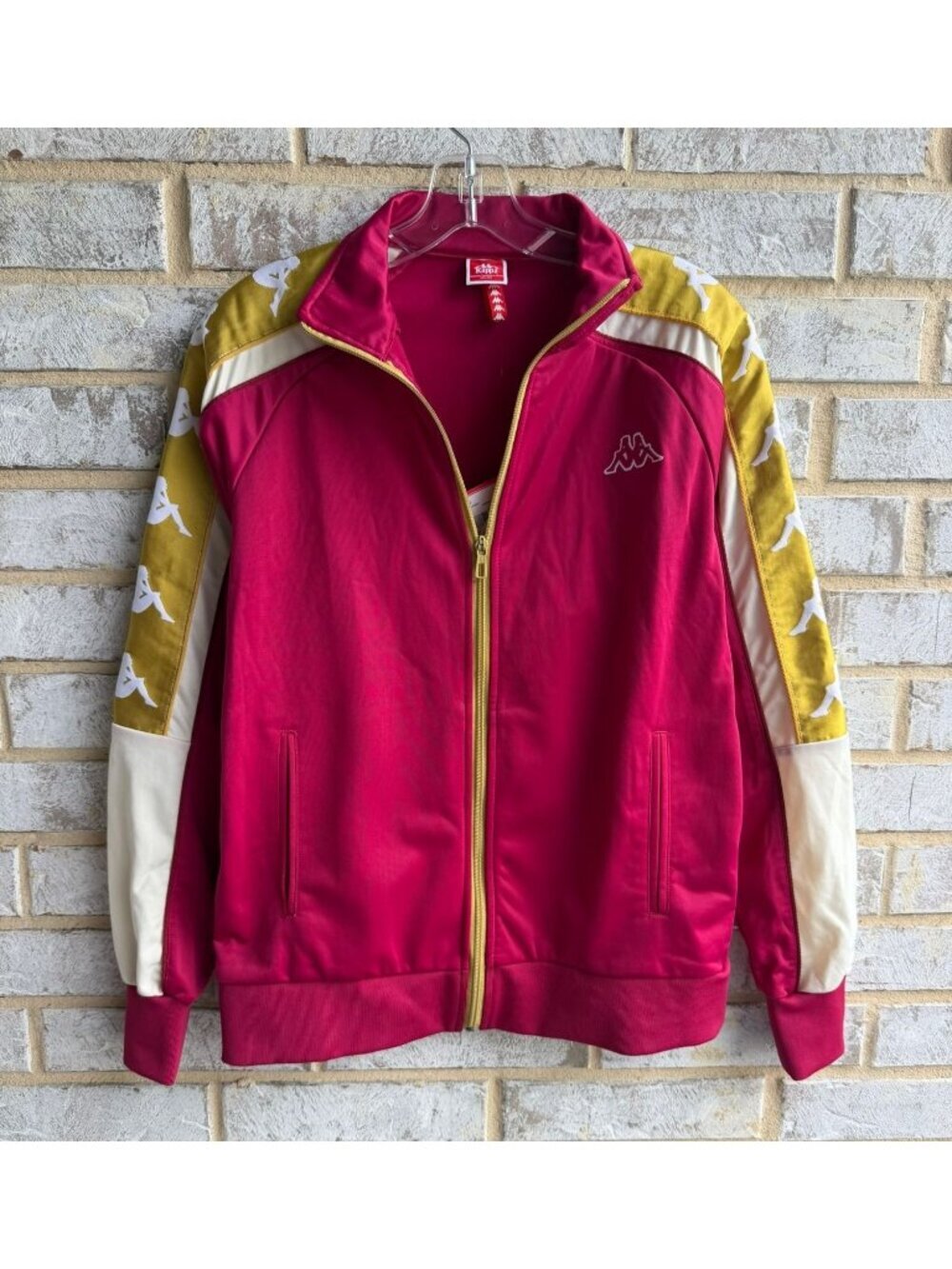 Kappa NWT 222 Banda Long Sleeve Zip Front Regular Fit Track Jacket Size M